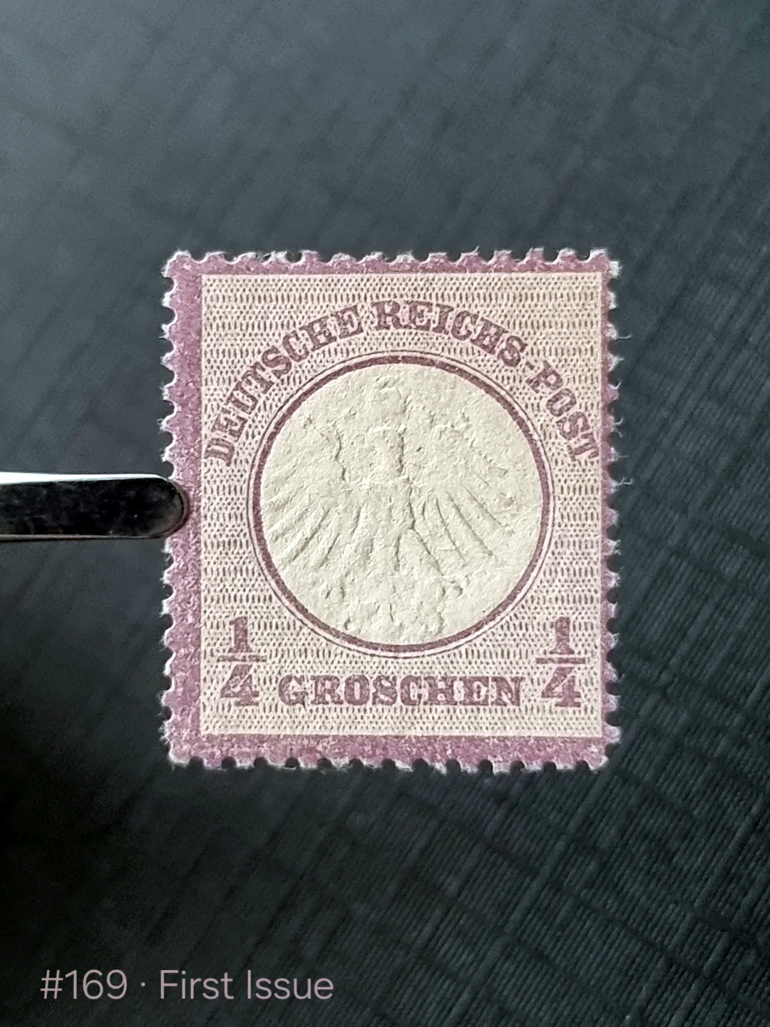 First postage stamp of Germany, 1 Jan 1872