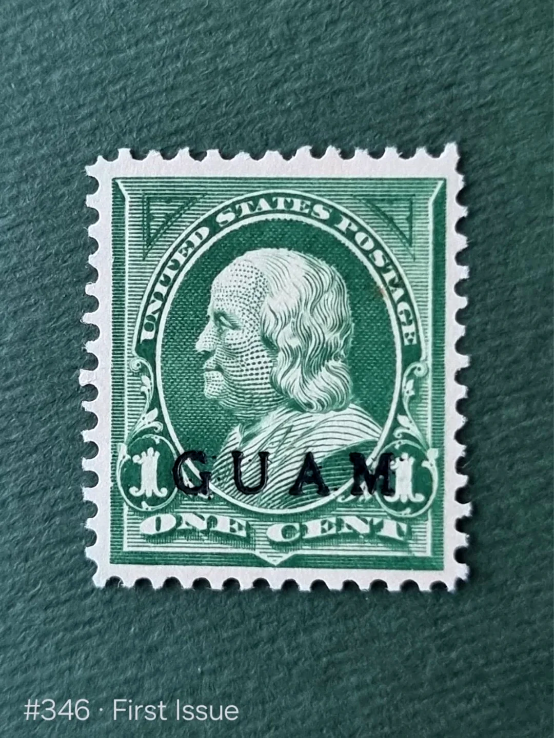 First postage stamp of Guam, 7 Jul 1899