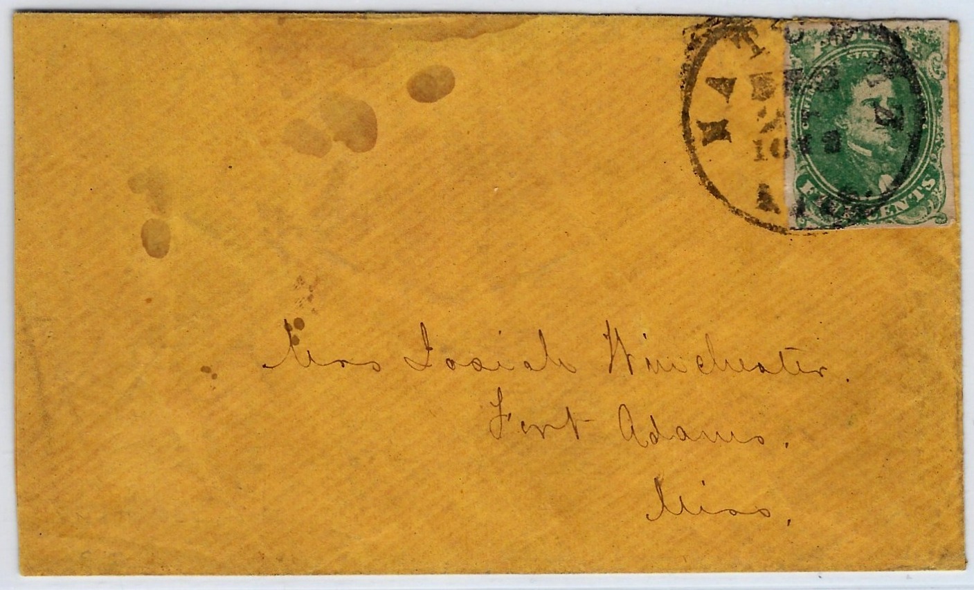 Jefferson Davis 5c on Cover