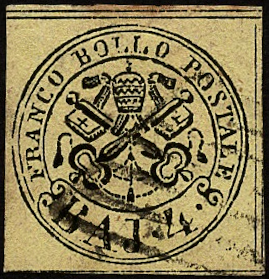 Papal Keys 4baj black on buff