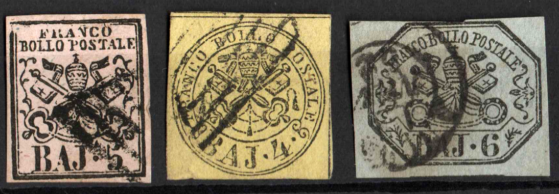 Papal Keys uncomplete set 4b-6b — Front