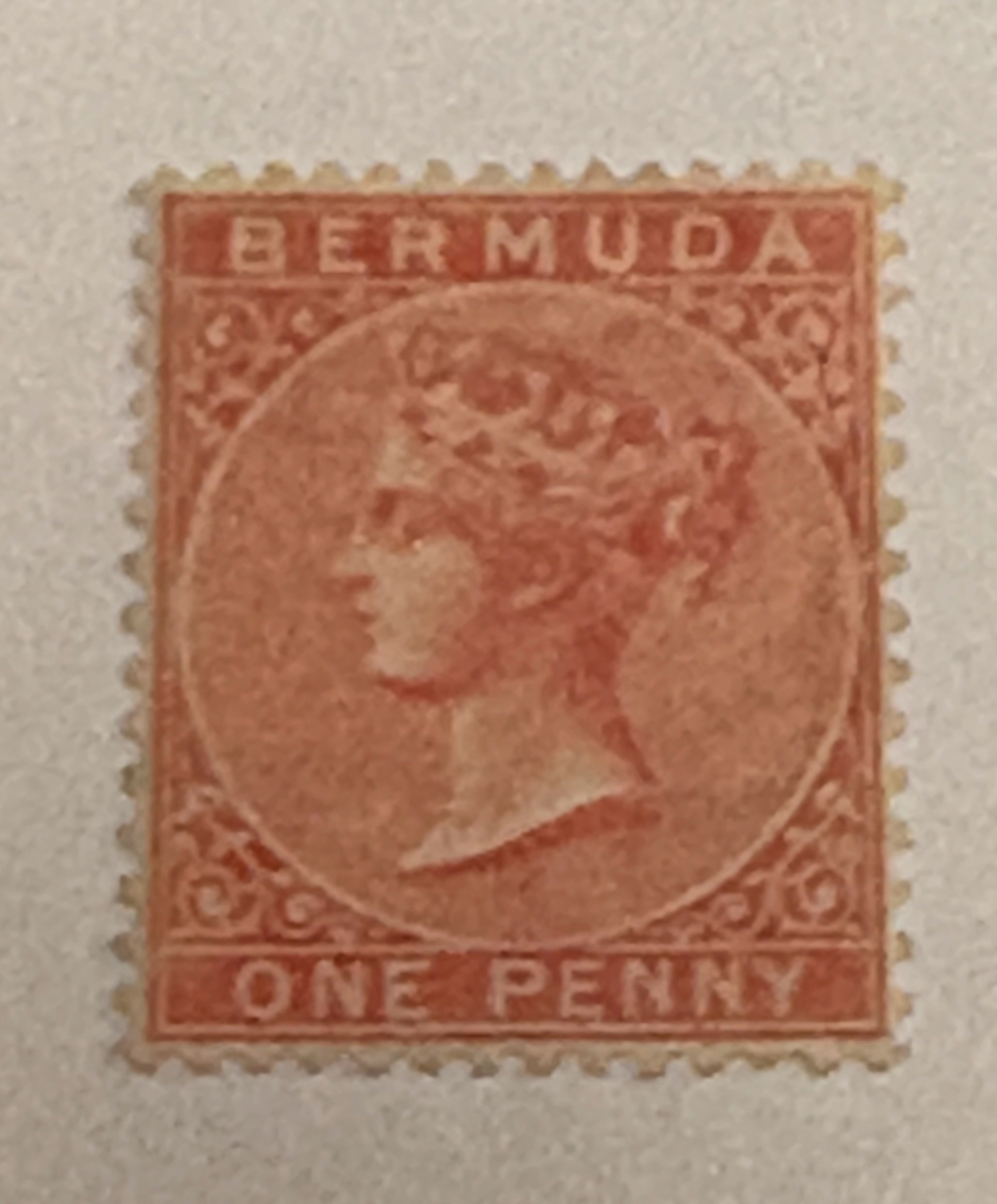 Queen Victoria 1p rose red — Front